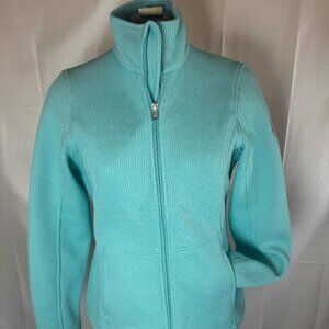 Spyder Women's Endure Space Dye FZ Sweater Jacket Turquoise Medium